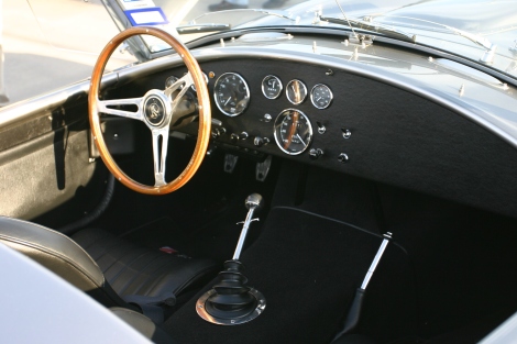 Shelby Cobra interior.